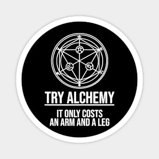 Funny Japanese Anime Gift Try Alchemy Magnet